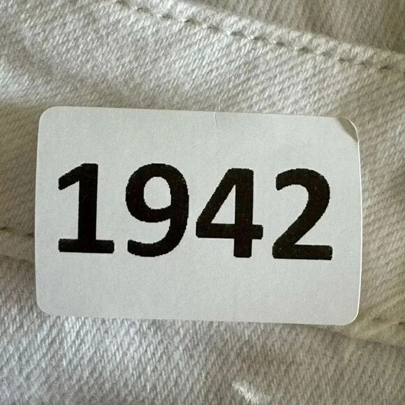 Judy Blue White Wide Leg Crop High Waisted Y2K Minimalist Denim SZ 7/28 #1942 - Picture 13 of 14